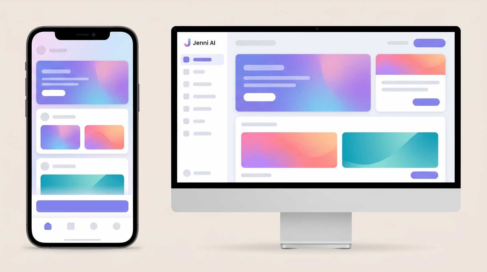 Jenni AI across devices
